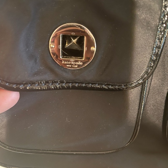 Kate Spade BackPack Drawstring black Gold hardware - Picture 5 of 8